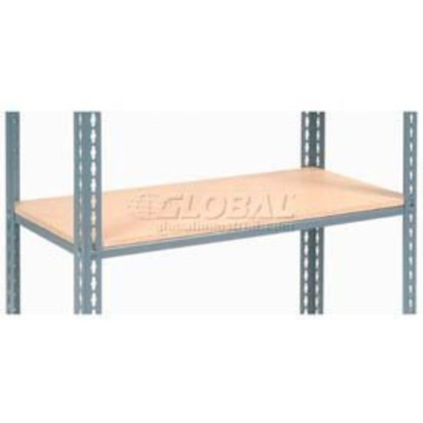 Global Equipment Additional Shelf Level Boltless Wood Deck 36"W x 24"D - Gray 717553